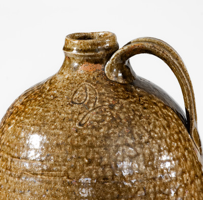 Extremely Rare "T.S. JARRARD / July 1880" Presentation Jug, attrib. Isaac Craven, White County, GA