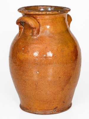 Tennessee Glazed Redware Jar, c1840-1880