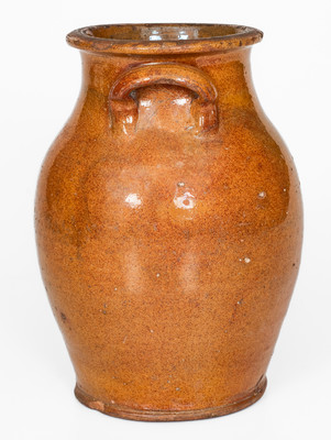 Tennessee Glazed Redware Jar, c1840-1880