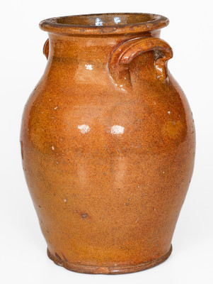 Tennessee Glazed Redware Jar, c1840-1880