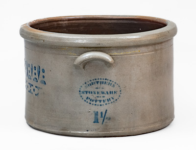 Rare SOUTHERN / STONEWARE / POTTERY (Donaghho, Parkersburg, WV) Cake Crock