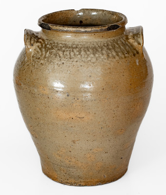 Attrib. Pottersville Stoneware Manufactory, possibly David Drake, Edgefield District, SC Stoneware Jar