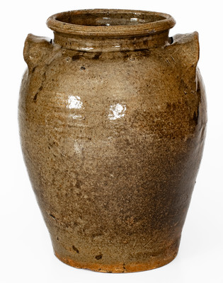 Edgefield District, South Carolina Stoneware Jar w/ Two Slash Marks, probably David Drake