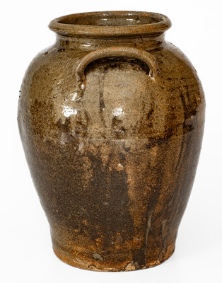 Edgefield District, South Carolina Stoneware Jar w/ Two Slash Marks, probably David Drake