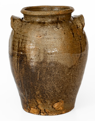 Edgefield District, South Carolina Stoneware Jar w/ Two Slash Marks, probably David Drake