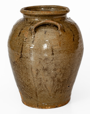 Edgefield District, South Carolina Stoneware Jar w/ Two Slash Marks, probably David Drake