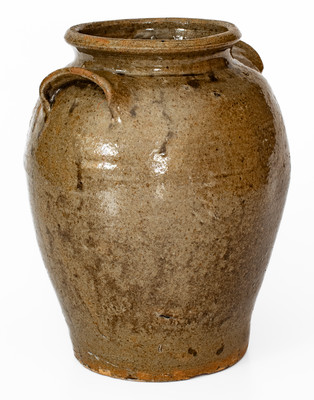 Edgefield District, South Carolina Stoneware Jar w/ Two Slash Marks, probably David Drake