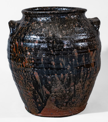 Attrib. John Whelchel, Gaffney, SC Area Alkaline-Glazed Stoneware Jar