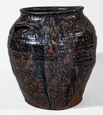 Attrib. John Whelchel, Gaffney, SC Area Alkaline-Glazed Stoneware Jar