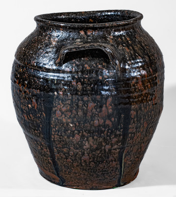 Attrib. John Whelchel, Gaffney, SC Area Alkaline-Glazed Stoneware Jar