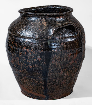Attrib. John Whelchel, Gaffney, SC Area Alkaline-Glazed Stoneware Jar