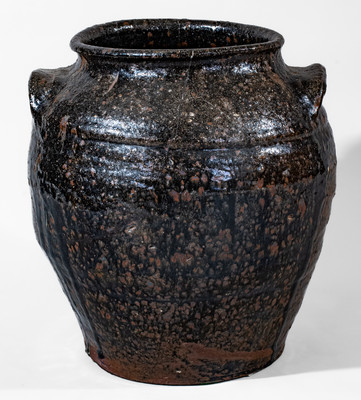 Attrib. John Whelchel, Gaffney, SC Area Alkaline-Glazed Stoneware Jar