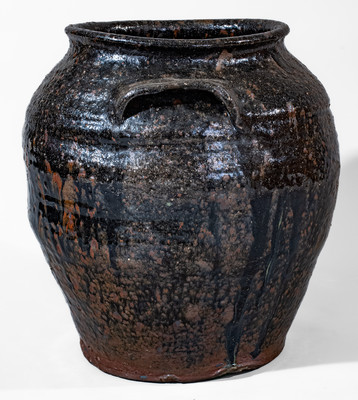 Attrib. John Whelchel, Gaffney, SC Area Alkaline-Glazed Stoneware Jar