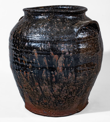 Attrib. John Whelchel, Gaffney, SC Area Alkaline-Glazed Stoneware Jar