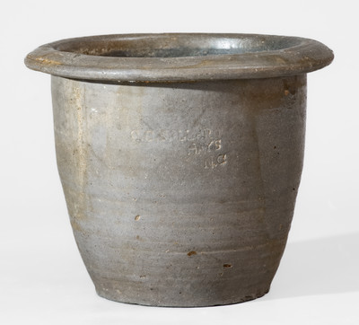 Scarce C.C. BALLARD / HAYS / N.C. Salt-Glazed Stoneware Jar