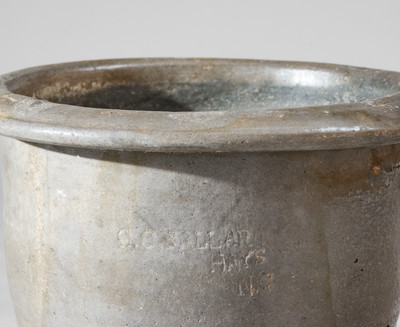 Scarce C.C. BALLARD / HAYS / N.C. Salt-Glazed Stoneware Jar
