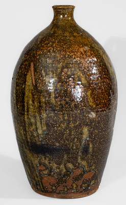 Alkaline-Glazed Stoneware Jug, possibly Upstate South Carolina