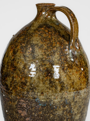 Alkaline-Glazed Stoneware Jug, possibly Upstate South Carolina