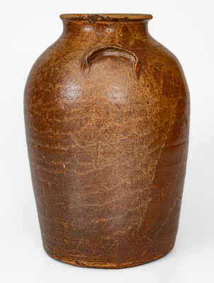 Scarce attrib. George U. Fletcher, Miles Mill, Edgefield District, SC Five-Gallon Stoneware Jar