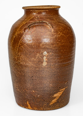 Scarce attrib. George U. Fletcher, Miles Mill, Edgefield District, SC Five-Gallon Stoneware Jar