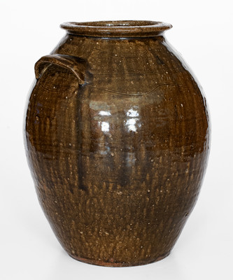 Catawba Valley, NC Alkaline-Glazed Stoneware Jar, second half 19th century