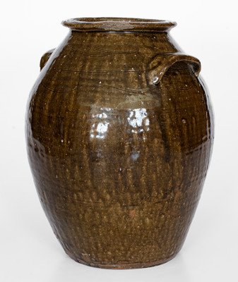 Catawba Valley, NC Alkaline-Glazed Stoneware Jar, second half 19th century