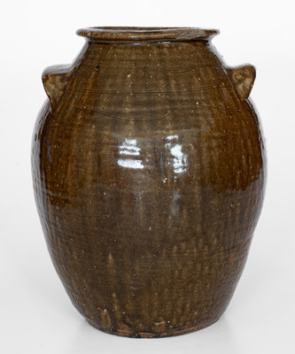 Catawba Valley, NC Alkaline-Glazed Stoneware Jar, second half 19th century