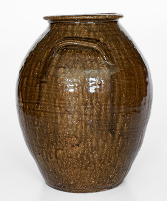 Catawba Valley, NC Alkaline-Glazed Stoneware Jar, second half 19th century