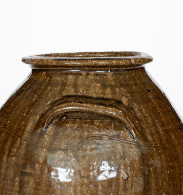 Catawba Valley, NC Alkaline-Glazed Stoneware Jar, second half 19th century