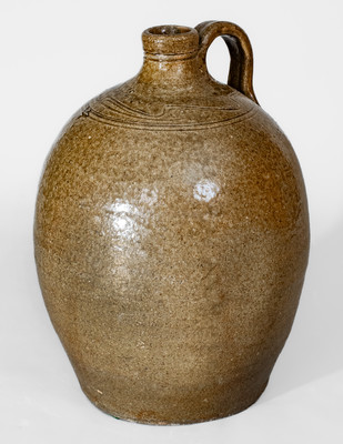 Two-Gallon Catawba Valley, NC Alkaline-Glazed Stoneware Jug, c1850-1880