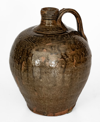 Alkaline-Glazed Lincoln County, North Carolina Stoneware Jug