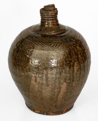 Alkaline-Glazed Lincoln County, North Carolina Stoneware Jug
