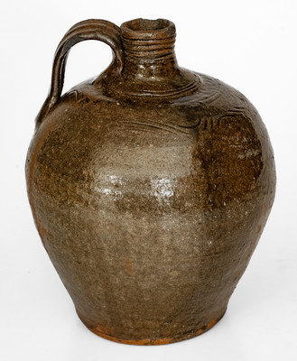 Alkaline-Glazed Lincoln County, North Carolina Stoneware Jug