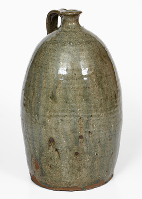 Upstate South Carolina Alkaline-Glazed Stoneware Jug, fourth quarter 19th century