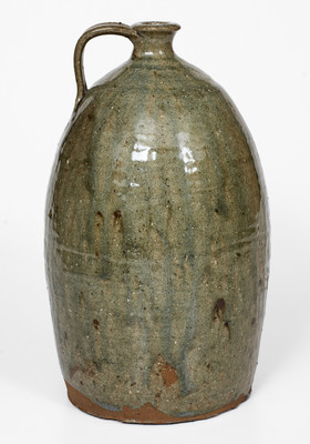 Upstate South Carolina Alkaline-Glazed Stoneware Jug, fourth quarter 19th century