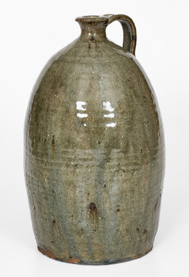 Upstate South Carolina Alkaline-Glazed Stoneware Jug, fourth quarter 19th century