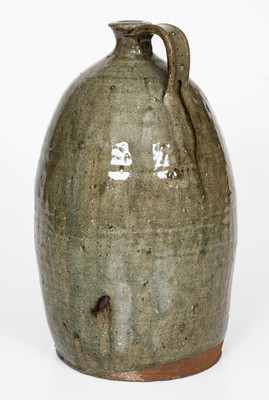 Upstate South Carolina Alkaline-Glazed Stoneware Jug, fourth quarter 19th century
