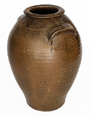 Alkaline-Glazed Stoneware Jar, Catawba Valley, NC or possibly Thomas Owenby, Union District, SC