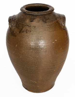 Alkaline-Glazed Stoneware Jar, Catawba Valley, NC or possibly Thomas Owenby, Union District, SC