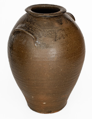 Alkaline-Glazed Stoneware Jar, Catawba Valley, NC or possibly Thomas Owenby, Union District, SC