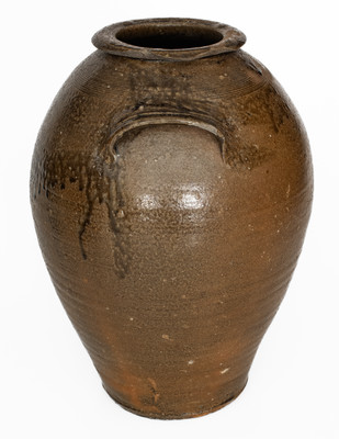 Alkaline-Glazed Stoneware Jar, Catawba Valley, NC or possibly Thomas Owenby, Union District, SC