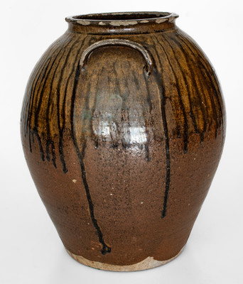 Alkaline-Glazed Buncombe County, North Carolina Stoneware Jar