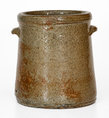 Alkaline-Glazed Stoneware Crock, probably South Carolina, c1850-80