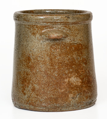 Alkaline-Glazed Stoneware Crock, probably South Carolina, c1850-80