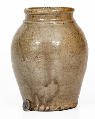 Edgefield District, South Carolina Alkaline-Glazed Stoneware Jar, second quarter 19th century