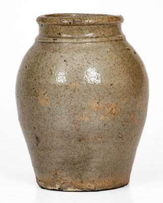 Edgefield District, South Carolina Alkaline-Glazed Stoneware Jar, second quarter 19th century
