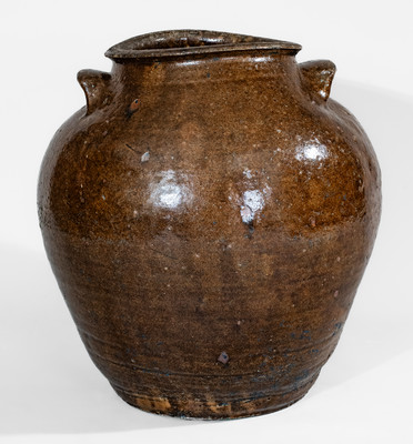 Alkaline-Glazed Georgia Stoneware Jar, second quarter 19th century