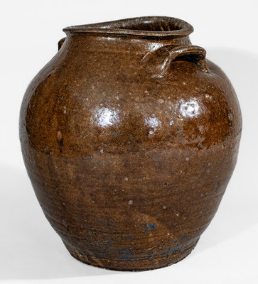 Alkaline-Glazed Georgia Stoneware Jar, second quarter 19th century