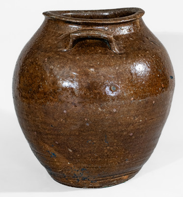Alkaline-Glazed Georgia Stoneware Jar, second quarter 19th century
