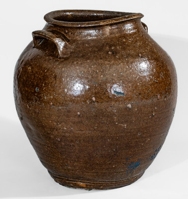 Alkaline-Glazed Georgia Stoneware Jar, second quarter 19th century